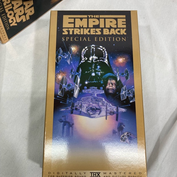 Vintage Star Wars Trilogy Special Gold Edition 1997 Vhs Box Set Factory Sealed - Picture 10 of 11